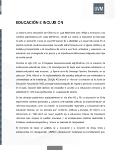 Historia de la Educación Inclusiva en Chile