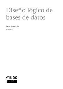 03. Diseño lógico de bases de datos autor Xavier Burgués Illa