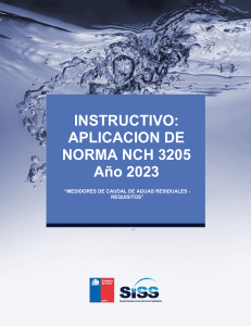 Instructivo SISS norma NCh  3205 - Con formatoV2