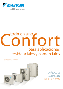 Daikin Altherma heating catalogue ECPES12-721 Catalogues Spanish