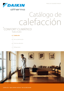 Daikin Altherma for end users ECPES10-720 Catalogues Spanish