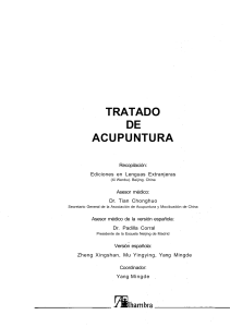 Tratado de acupuntura - TOMO I - Dr. Tian Chonghuo
