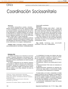 TEMA 1.3 COORDINACION SOCIOSANITARIA