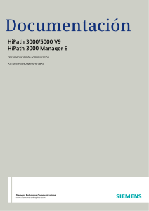 HiPath 3000 5000 V9, Manager E, Documentaci n de administraci n, Edici n 6