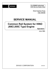 HINO J08C J05C Type Engine