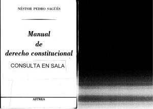 Manual de Derecho Constitucional - Nestor Pedro Sages  (1)