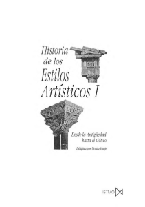 Historia De Los Estilos Artisticos I