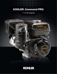 Especificaciones Motor Kohler Command PRO (7-14)