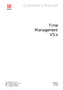 GB TimeManagement-V5 customer-manual English Lectra