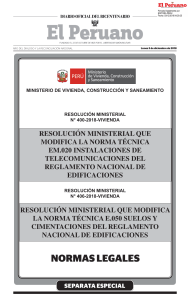 54 E.050 SUELOS Y CIMENTACIONES RM N° 406-2018-VIVIENDA