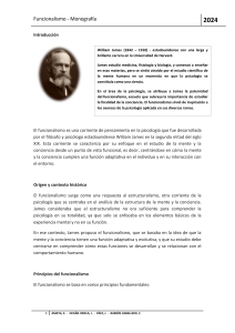 Monografia El Funcionalismo de William James