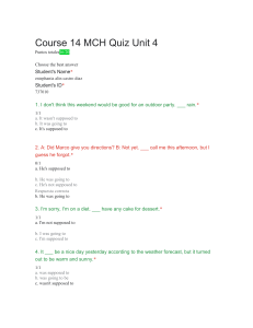 Course 14 MCH Quiz Unit 4
