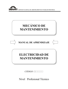 MANUAL 89001498 ELECTRICIDAD DE MANTENIMIENTO
