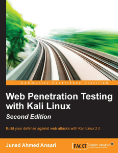 Packt - Web Penetration Testing with Kali Linux 2015