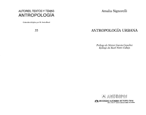 Amalia Signorelli - Antropologia Urbana