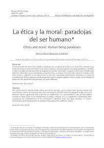 La Etica y la Moral Paradojas del Ser Humano