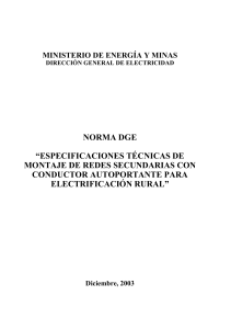 NORMA RURALES 05-0-RD.020.2003.EM.DGE