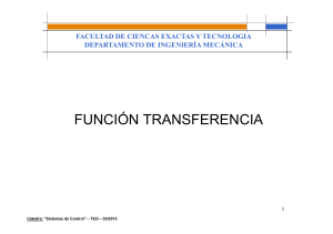 CL03 Función Transferencia Modelado y análisis de sistemas 2015