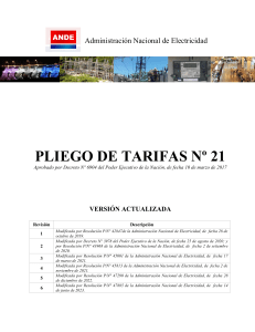Pliego de Tarifas Nro 21 Version Actualizada 14-06-2023