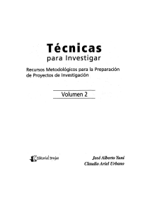 Tecnicas Para Investigar - vol 2 - Yuni J y Urbano C