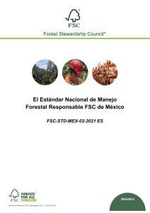 FSC-STD-MEX-02-2021 V2-0 ES El Est ndar Nacional de Manejo Forestal Responsable FSC de Mexico
