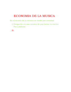ECONOMIA DE LA MUSICA