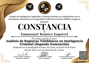 Análisis de Registros Telefónicos en Inteligencia Criminal (Segunda Generación)-13