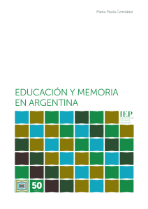 Lectura 1.GONZÁLEZ, Paula (2014).Educacion y memoria en Argentina