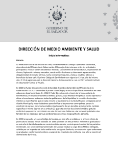 DIRECCiÓN DE MEDIO AMBIENTE Y SALUD