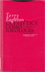 Terry Eagleton - La Estética como Ideología