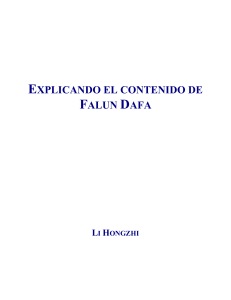 EXPLICANDO EL CONTENIDO DE FALUN DAFA - Li Hongzhi