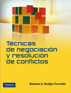Tecnicas de negociacion y resolucion de conflictos