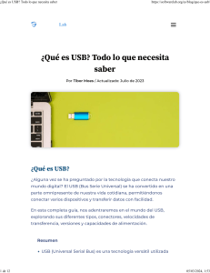 ¿Qué es USB? Todo lo que necesita saber