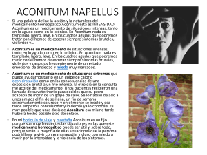 ACONITUM NAPELLUS CLASE