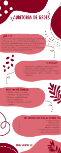Infografía salud mental orgánico creativo rosado y blanco