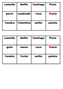 bingo sustantivos