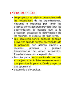 CONCEPTOS BASICOS Y TIPOS DE PROYECT.