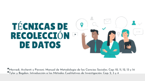 TECNICAS DE RECOLECCION DE DATOS (1)