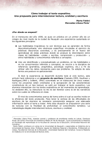 CÓMO trabajar el texto expositivo una propuesta para interrrelacionar lectura, oralidad y escritura. Fabbri (1)