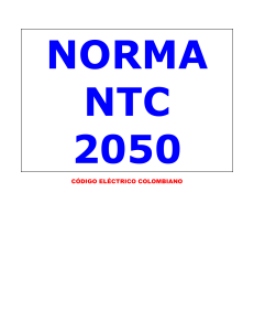 Norma  NTC 2050 98 codigo electrico col