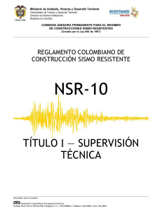 TITULO I - NSR.10 - LA SUPERVISIÓN TÉCNICA -