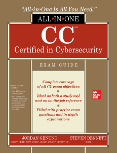 CC Certified in Cybersecurity All-in-One Exam Guide (Steven Bennett) (Z-Library)
