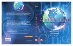 Administración Una perspectiva Global, Edicion 14