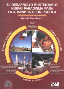 El Desarrollo Sustentable: Nuevo Paradigma Para la Administración Pública, Cornelio Rojas Orozco, 2003