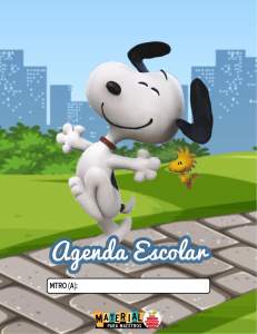 Agenda de Snoopy 2020 2021 digital