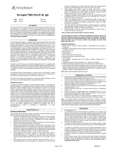 Captia EBV VCA (P-18) IgG Kit: Instrucciones y Diagnóstico