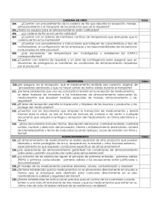 Checklist Cadena de Frío: Recepción, Almacenamiento y Transporte