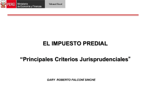 Impuesto Predial: Criterios Jurisprudenciales en Perú