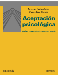 Aceptación psicológica - Sonsoles Valdivia Salas
