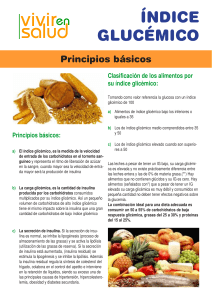 ÍNDICE GLUCÉMICO Principios básicos Clasificación de los alimentos